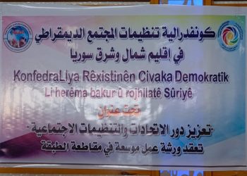 كونفدرالية تنظيمات المجتمع الديمقراطي في شمال وشرق سوريا تفعل ورشة عمل في مقاطعة (الطبقة) بالتنسيق مع تنظيمات المجتمع الديمقراطي في المقاطعة