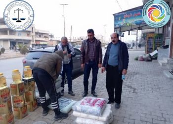 اتحاد المحامين لاقليم شمال شرق سوريا يدعم المهجرين ماديا وقانونيا