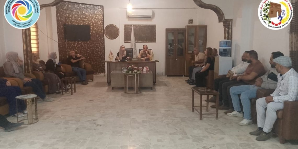 من اجل تطبيق بنود العقد الاجتماعي والذي تمت المصادقة عليه من قبل مجلس الشعوب الديمقراطي في إقليم شمال وشرق سوريا