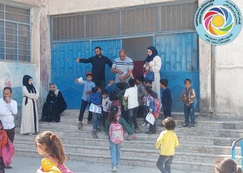اتحاد معلمي الرقة ينفذ الجولة الرابعة من حملة النظافة  ويعزز الوعي البيئي في مدرسة الوحدة العربية